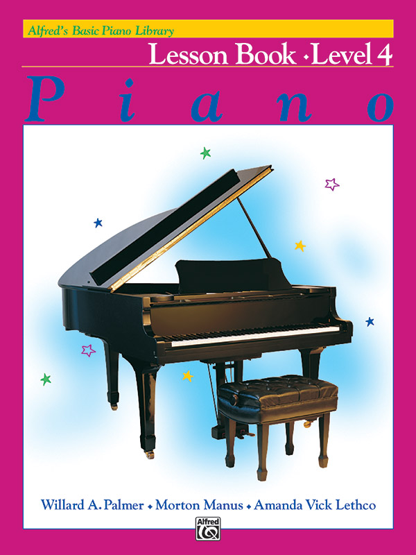 Alfred's Basic Piano Library  piano lesson book level 4  