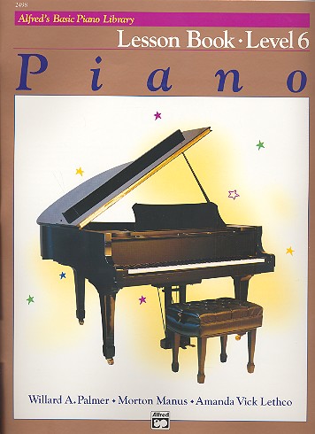 Alfred's Basic Piano Library  piano lesson book level 6  