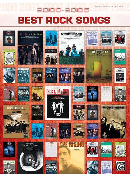 2000 - 2005 Best Rock Songs&nbsp;&nbsp;songbook piano/vocal/guitar&nbsp;&nbsp;