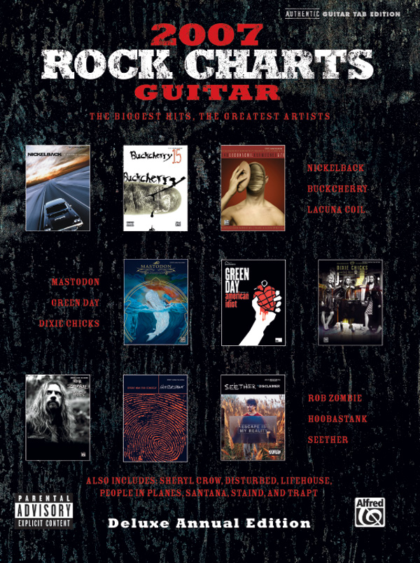 2007 Rock Charts Guitar:&nbsp;&nbsp;songbook vocal/guitar/tab&nbsp;&nbsp;