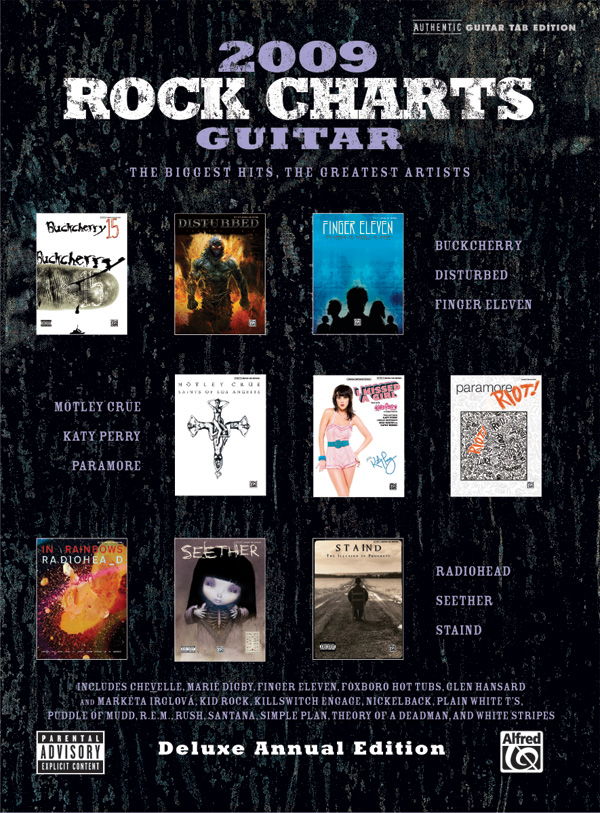 2009 Rock Charts Guitar:&nbsp;&nbsp;songbook vocal/guitar/tab&nbsp;&nbsp;authentic guitar edition