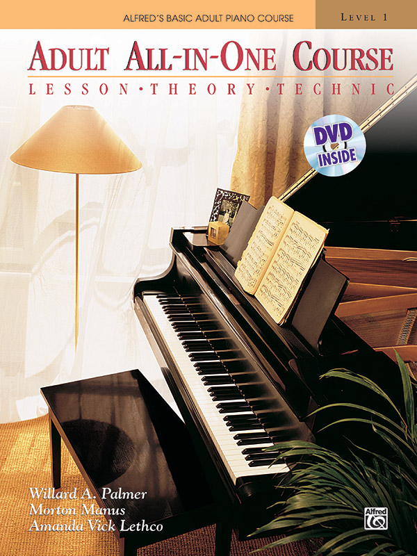 Alfred's Basic Adult Piano Course (+DVD)  Adult all-in-one course Level 1  Lesson Theory Technic