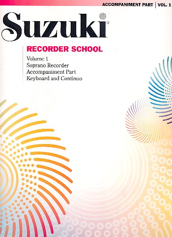 Suzuki Recorder School vol.1 for  soprano recorder  piano accompaniment (keyboard and continuo)