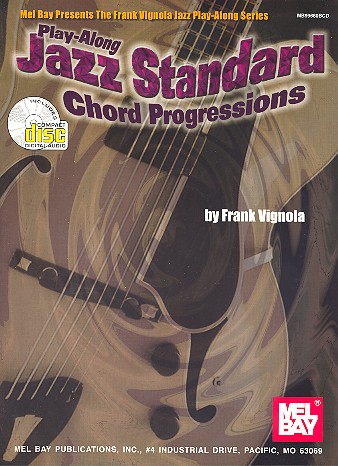 Playalong Jazz Standard&nbsp;&nbsp;Chord Progressions (+Online Audio):&nbsp;&nbsp;for guitar (notes and tab)