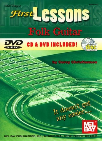 First Lessons (+CD+DVD): for folk guitar&nbsp;&nbsp;&nbsp;&nbsp;