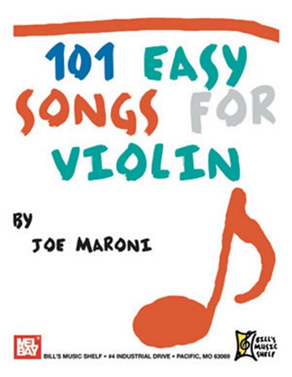 101 Easy Songs For Violin  Violine  Spielbuch