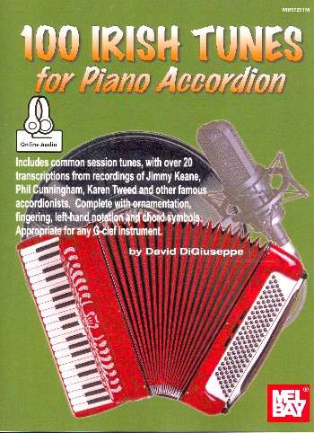 100 Irish Tunes (+Online Adio Access)  for piano accordion  