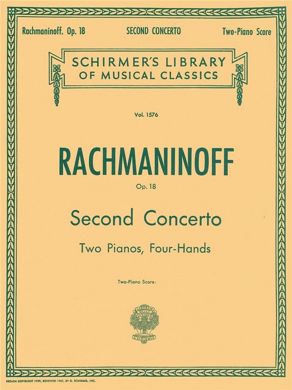 Konzert Nr.2 op.18  für 2 Klaviere  