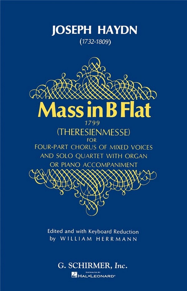 Franz Joseph Haydn, Mass In B Flat&nbsp;&nbsp;SATB&nbsp;&nbsp;Chorpartitur
