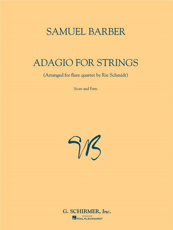 Adagio for Strings  for 4 flutes  score and parts