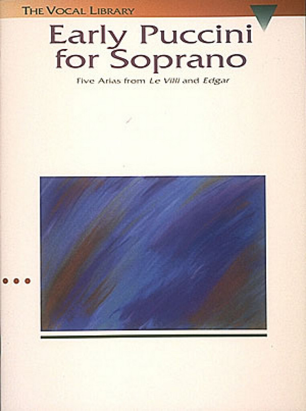 5 arias from 'Le Villi and Edgar'  for soprano and piano  