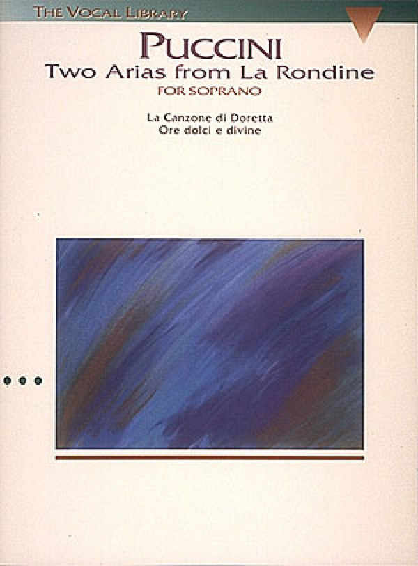 2 Arias from La Rondine for  Soprano and piano  