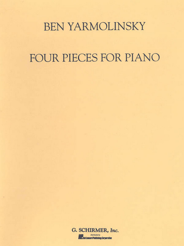 Ben Yarmolinksy, Four Pieces&nbsp;&nbsp;Klavier&nbsp;&nbsp;Buch