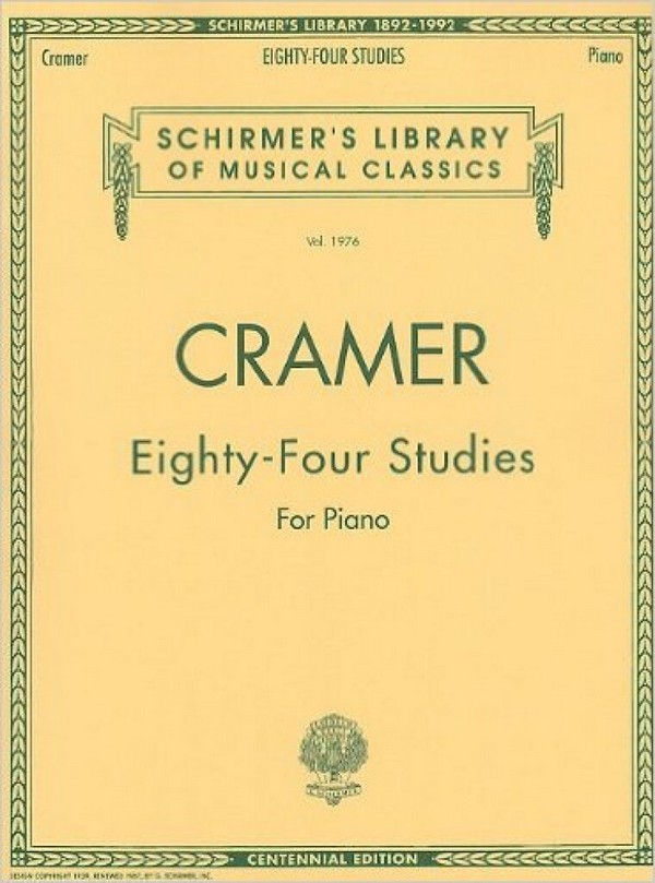 84 studies (complete) for piano  Schirmer's library of musical classics  