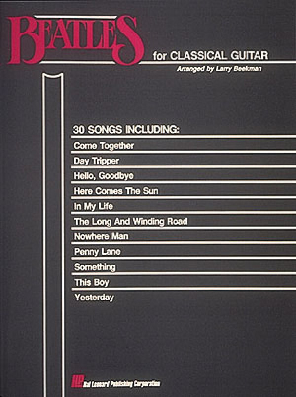 Beatles for classical Guitar&nbsp;&nbsp;for guitar solo&nbsp;&nbsp;Songbook