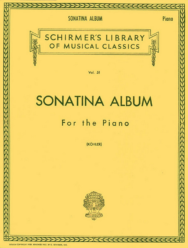 Sonatina Album&nbsp;&nbsp;for piano&nbsp;&nbsp;