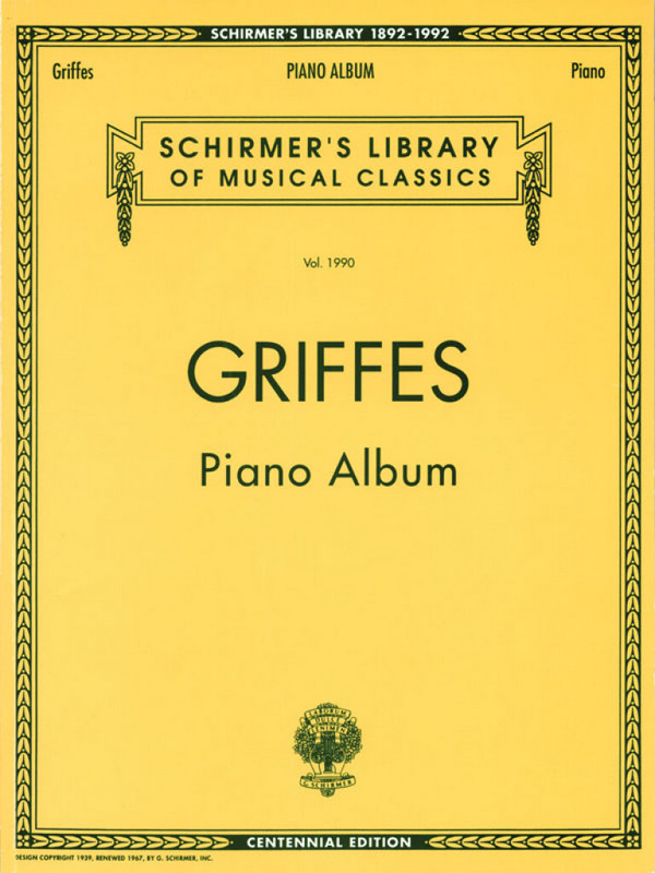 Charles Griffes, Piano Album (Centennial Edition)&nbsp;&nbsp;Klavier&nbsp;&nbsp;Buch