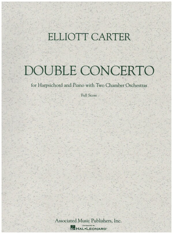 Double Concerto  for harpischord, piano and 2 chamber orchestras  score