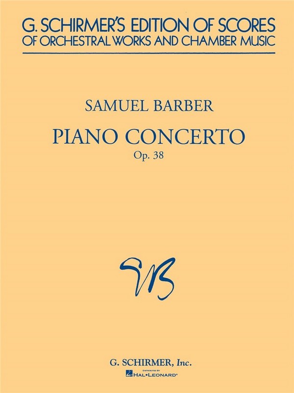 Concerto op.38 for Piano and  Orchestra  Score