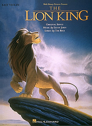 The Lion King:&nbsp;&nbsp;for easy violin&nbsp;&nbsp;Songbook