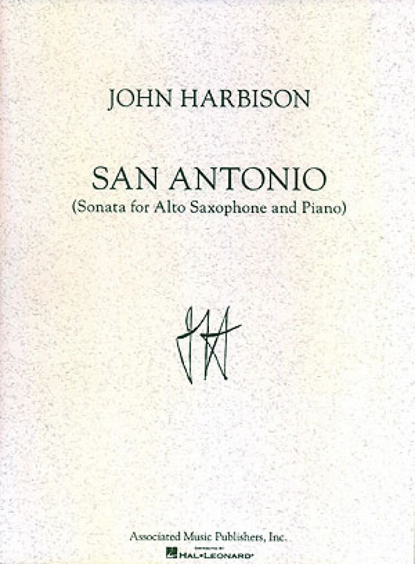 John Harbison, San Antonio Sonata  Altsaxophon und Klavier  Buch