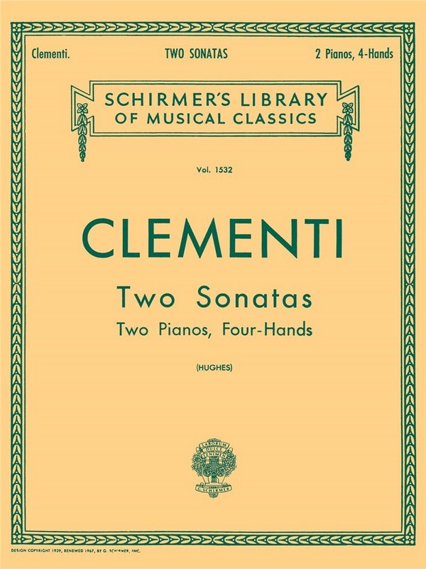 2 sonatas for 2 pianos 4 hands    