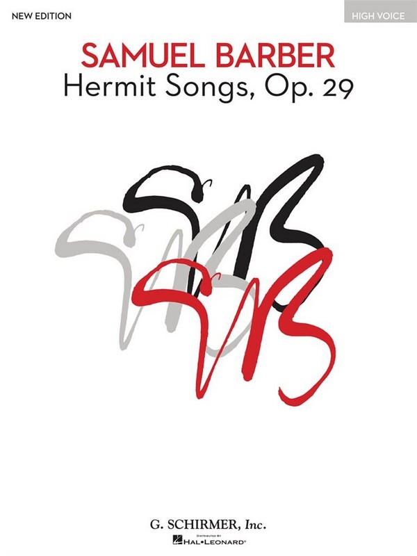 Hermit Songs op.29 for high voice  and piano  