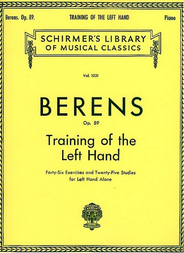 Training of the Left Hand op.89  for piano (left hand alone)  