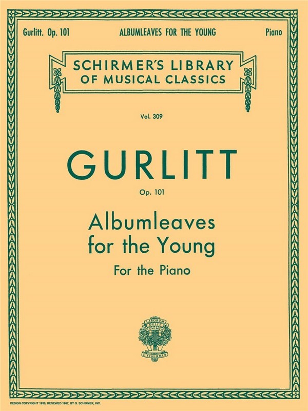 Albumleaves for the Young, op.101  for piano  