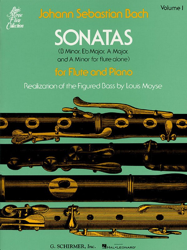 Johann Sebastian Bach, Sonatas For Flute And Piano Volume 1&nbsp;&nbsp;Flöte und Klavier&nbsp;&nbsp;Buch