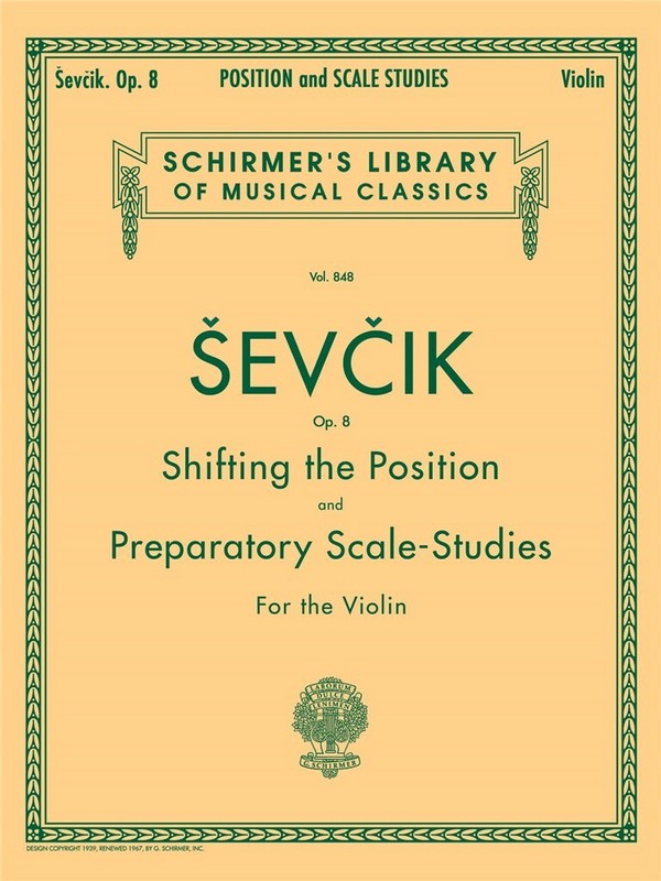 Shifting the Position and Preparatory Scale-Studies  for violin   