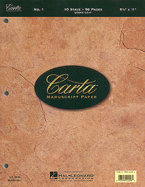 Carta Manuscript Paper No. 1 - Basic&nbsp;&nbsp;&nbsp;&nbsp;Buch