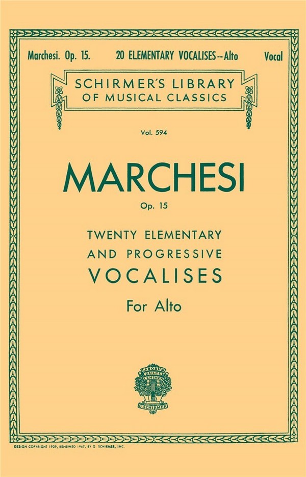 20 elementary and progressive  Vocalises op.15 for alto (it/en)  
