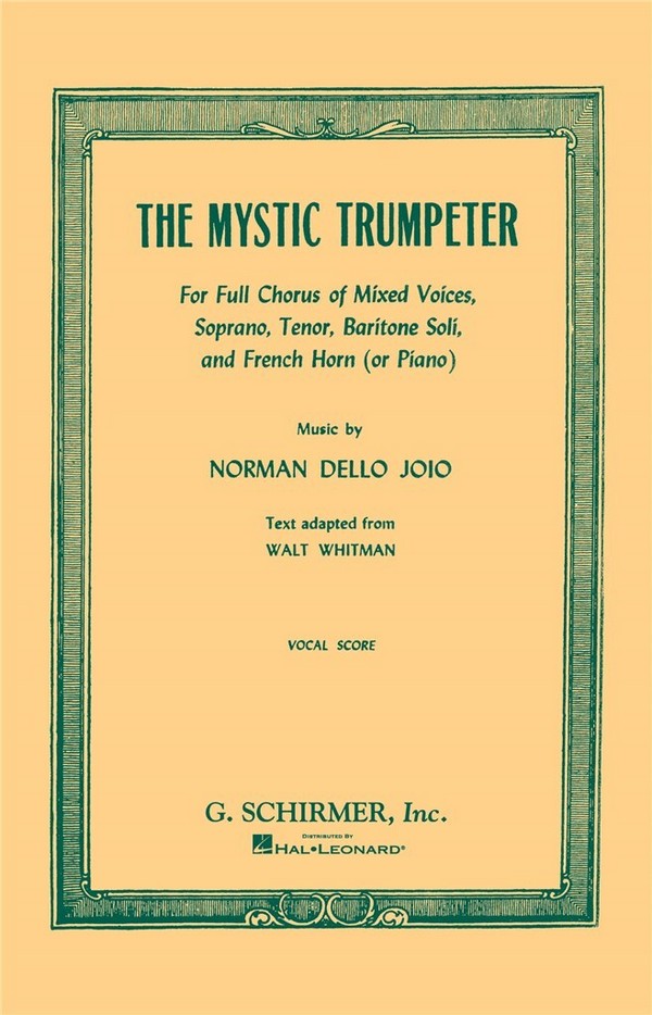 Norman Dello Joio, Mystic Trumpeter&nbsp;&nbsp;SATB&nbsp;&nbsp;Chorpartitur