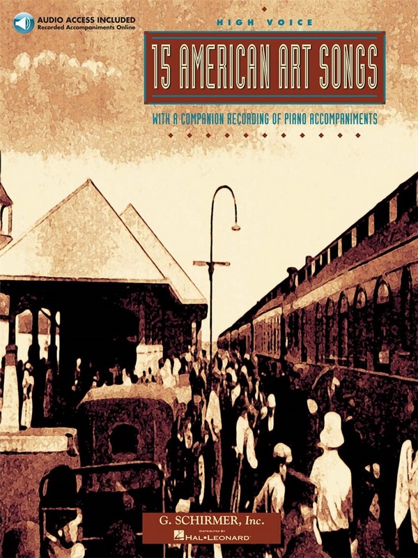 15 American Art Songs (+CD)  for high voice and piano  