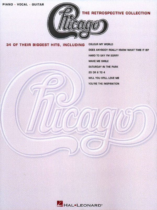 Chicago: The Retrospective Collection&nbsp;&nbsp;piano/voice/guitar&nbsp;&nbsp;songbook
