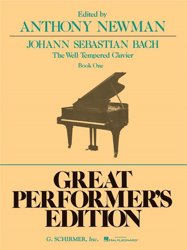 Johann Sebastian Bach, Well Tempered Clavier Book 1&nbsp;&nbsp;Klavier&nbsp;&nbsp;Buch