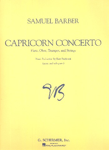 Capricorn concerto   for flute, oboe, trumpet and strings  score and parts