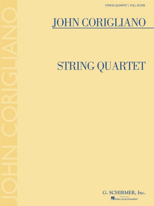 John Corigliano, String Quartet&nbsp;&nbsp;Streichquartett&nbsp;&nbsp;Partitur