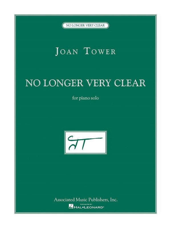 Joan Tower, No Longer Very Clear  Klavier  Buch