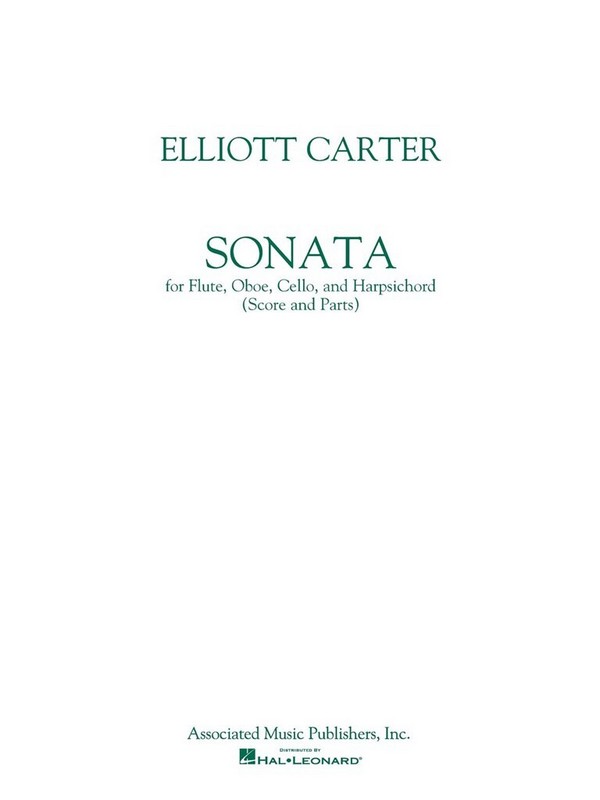 Sonata for flute, oboe, cello and  harpsichord (1952), parts  