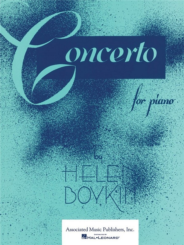 Helen Boykin, Concerto in F&nbsp;&nbsp;2 Pianos&nbsp;&nbsp;Buch