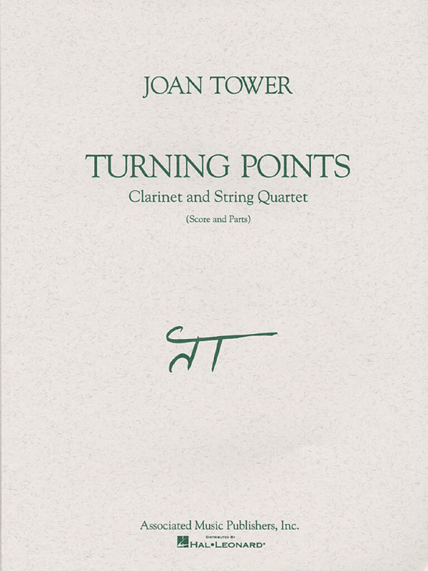 Joan Tower, Turning Points  Clarinet and String Quartet  Partitur + Stimmen