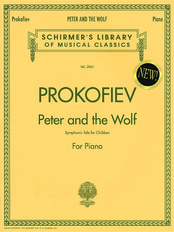 Peter und der Wolf (Sinfonische Dichtung für Kinder)  für Klavier  