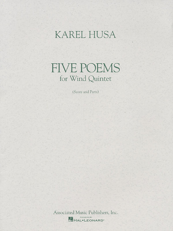 Karel Husa, Five Poems  Bläserquintett  Partitur + Stimmen