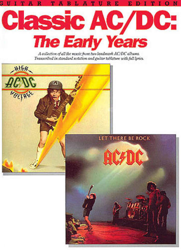 Classic AC/DC: The Early Years&nbsp;&nbsp;for guitar tablature&nbsp;&nbsp;Songbook