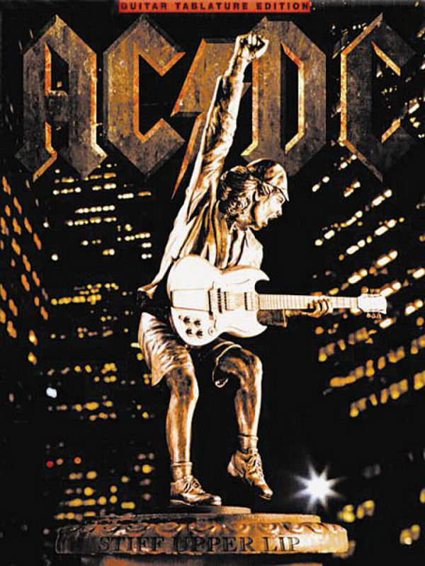 AC/DC: stiff upperlip&nbsp;&nbsp;songbook with guitar tablature, notes, lyrics&nbsp;&nbsp;