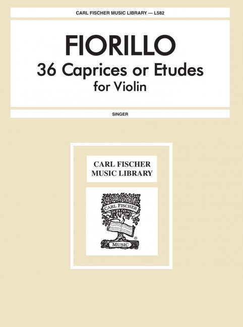 Federigo Fiorillo 36 Caprices Or Etudes&nbsp;&nbsp;Violine&nbsp;&nbsp;