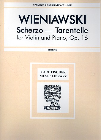 Scherzo-tarantelle op.16  for violin and piano  