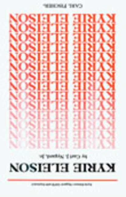 Carl Nygard Kyrie Eleison&nbsp;&nbsp;Chor und Keyboard&nbsp;&nbsp;Chorpartitur